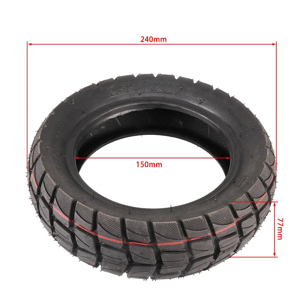 10 Inch Tubeless Electric Scooter Tire 255x80 Tire E-Bike Explosion-Proof Rubber Tires Off Road Vacuum Tire Parts