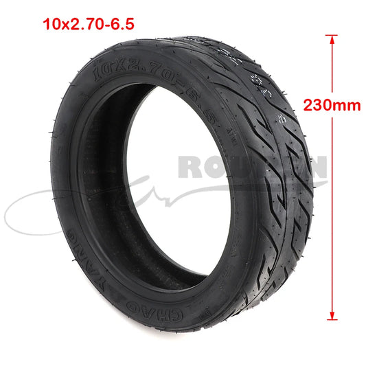 10x2.70-6.5 Tubeless Tire for Electric Scooter Front and Rear Wheels Wear-Resistant CHAOYANG 10*2.70-6.5 Vacuum Tyre