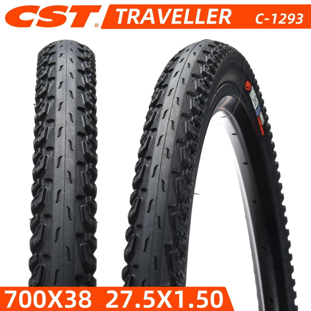 CST C-1293 Urban Commuting Tire Wear-Resistant Puncture-Proof Sizes: 27.5×1.50 / 700×38C for Mountain & Road Bikes