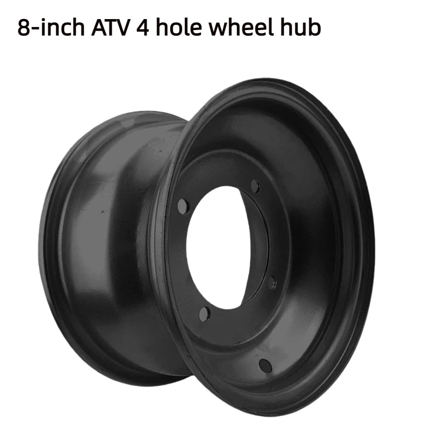 8" Front Wheel Rim with 3Hole 4 Hole 110mm for ATV Go Kart Off-Road Dirt Pit Bike Quad Dirt Bike, Off Road Use Only