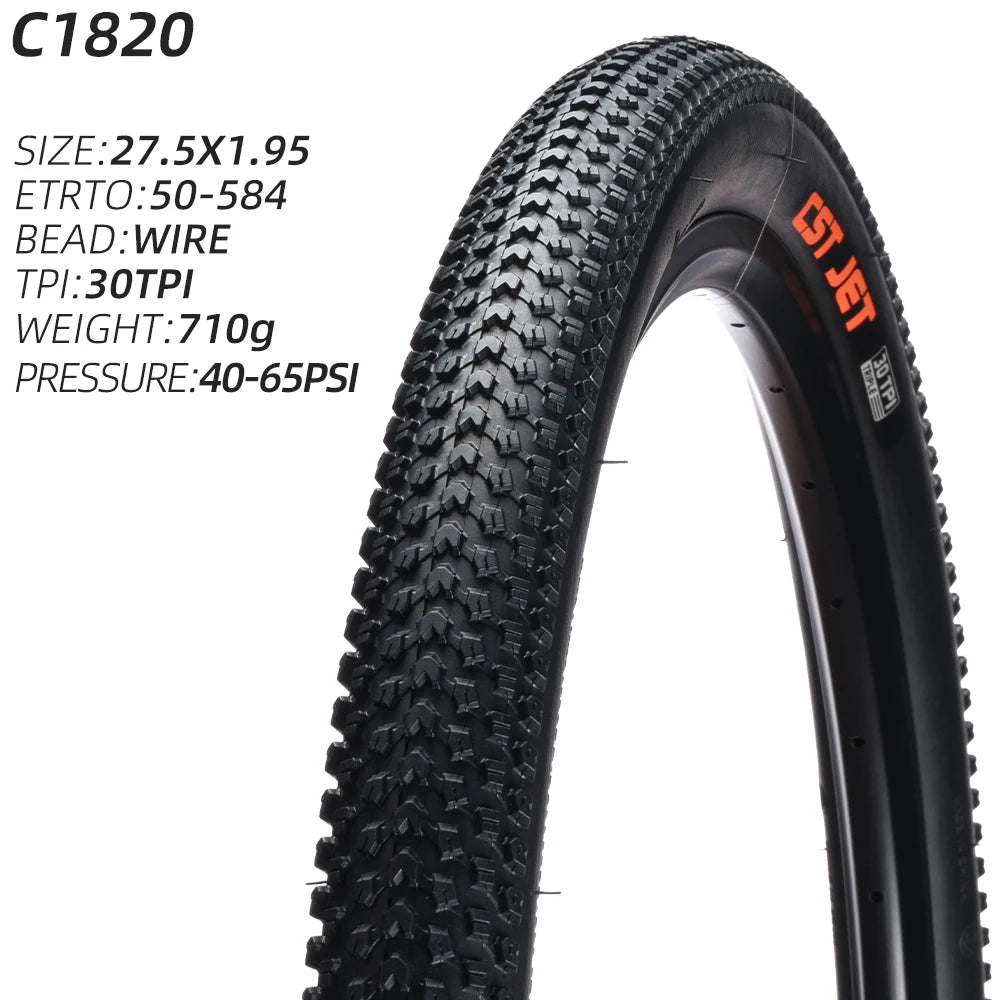 CST TIRE C-1820 MOUNTAIN BICYCLE TIRE OF MTB BIKE TYRE WIRE BEAD C1820 CST JET ALL TERRAINS 22 24 26 27.5 29 INCHES