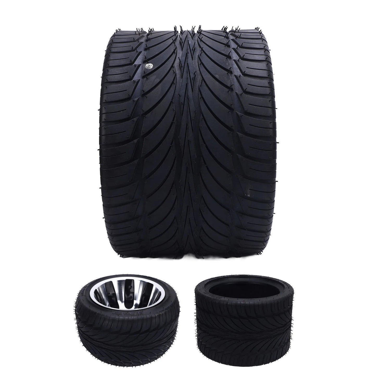 10 Inch 235/30-10 Tire Go Kart Tire All Terrain Multifunction Excellent Traction Rubber for ATV UTV Go Kart Golf Cart Lawn Mower