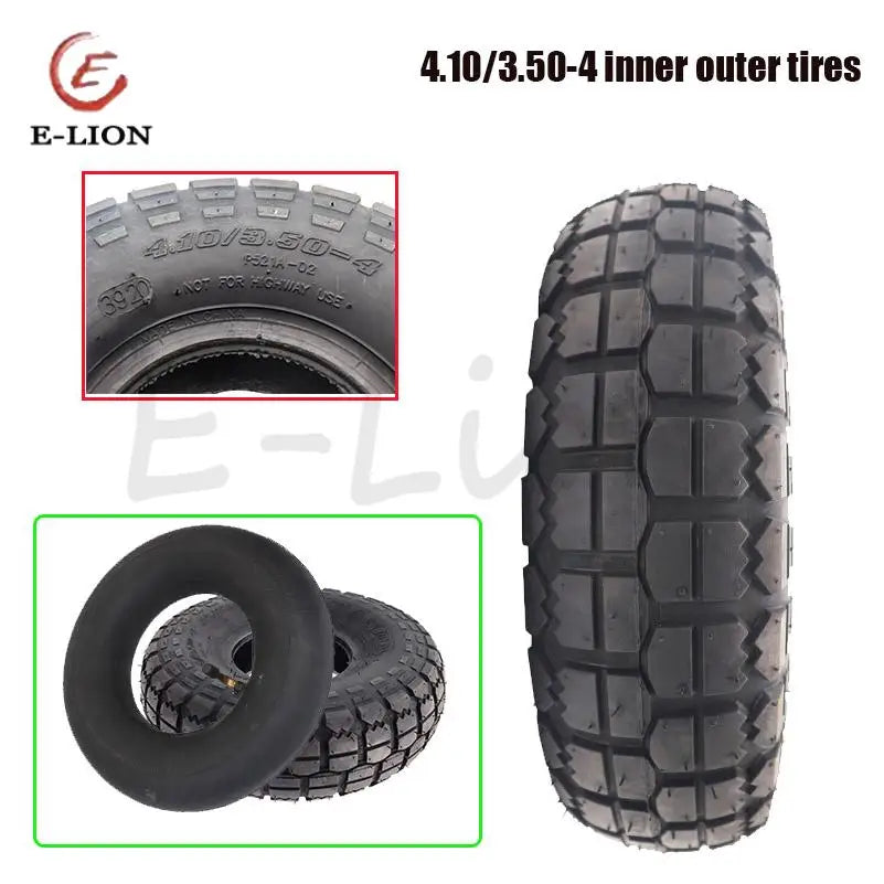 4.10/3.50-4 Tires 4.10-4 3.50-4 Tyre And Inner Tube for Electric Tricycle, Trolley,Electric Scooter,warehouse Car Tire Parts