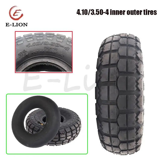 4.10/3.50-4 Tires 4.10-4 3.50-4 Tyre And Inner Tube for Electric Tricycle, Trolley,Electric Scooter,warehouse Car Tire Parts