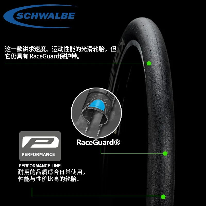 SCHWALBE KOJAK 18" Inch 32-355 18x1.25 Black Folding Tire Level 4 RaceGuard for Birdy Folding Bicycle BMX Bike Cycling Parts