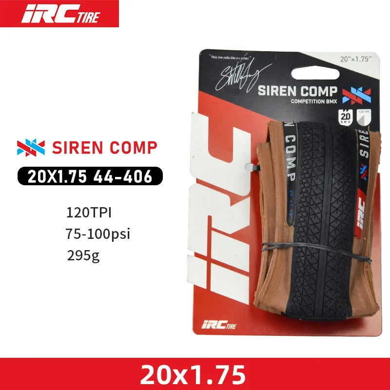 Japan Original IRC SIREN COMP BMX Bicycle Fold Tire 20x1 1/8 20x1 3/8 20x1.50/1.75/1.90 Small Wheel Bike 406/451 Tire