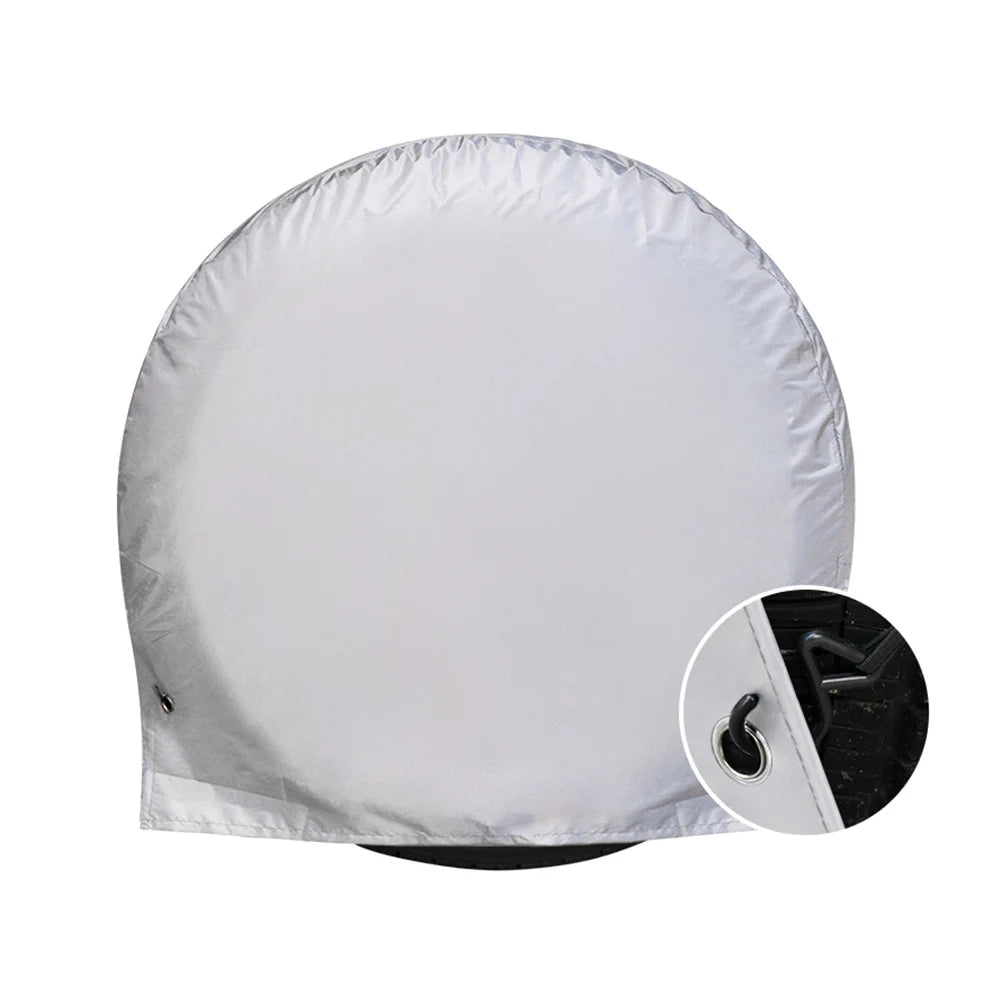 Spare Tire Cover Waterproof Automotive Wheel Protector UV Resistant Auto Tire Cover for Sun Rain Snow Tyre Protection