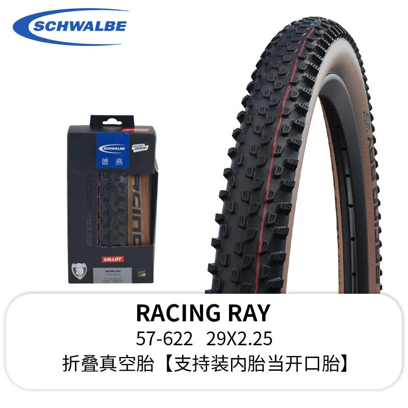 SCHWALBE Original RACING RAY RALPH/ROCKET RON/NOBBY NIC Folding Tire for XC Road Gravel MTB Bike Downhill Off-Road Cycling Parts