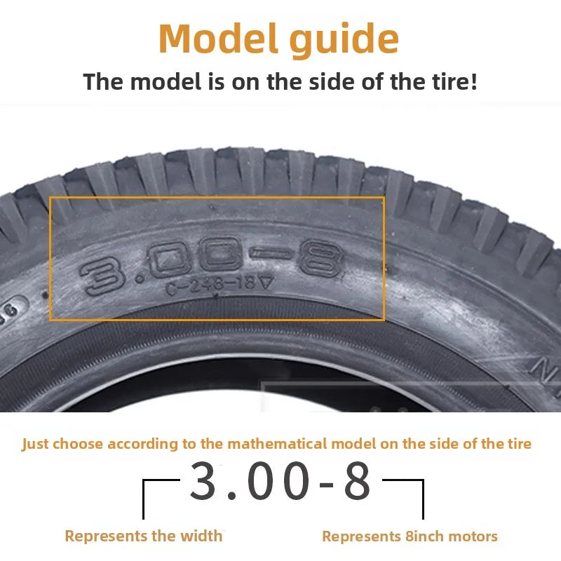3.00-8 electric tricycle tires CST 4PR scooter tire trolley tires For Permobil F3, F5, M3, M5 power wheelchair compatible 3.25-8