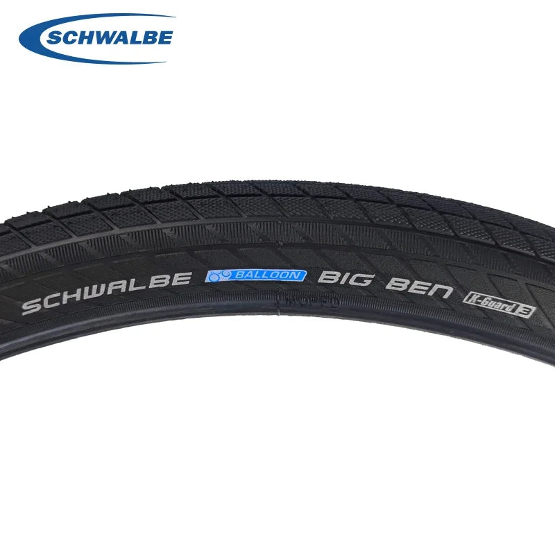 SCHWALBE Original BIG BEN 27.5x2.00 K-Guard Level 3 Puncture Resistant Wired Tire for City Commuter Bicycle Tire Cycling Parts