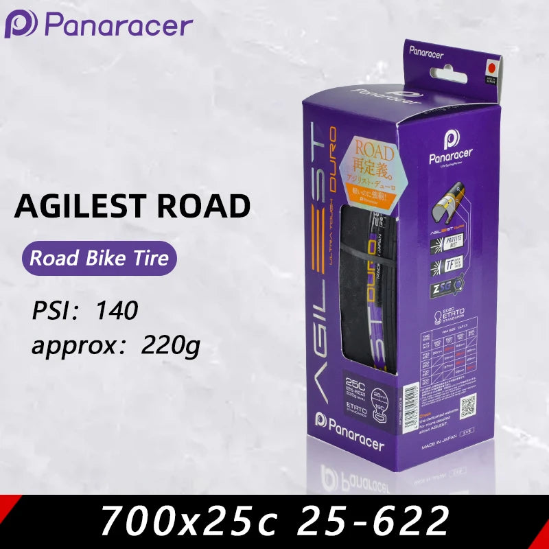 Panaracer Japan Original AGILEST Puncture Resistance Clincher Folding Tire 700x23c/25c/28c/30c for Road Bicycle Cycling Parts