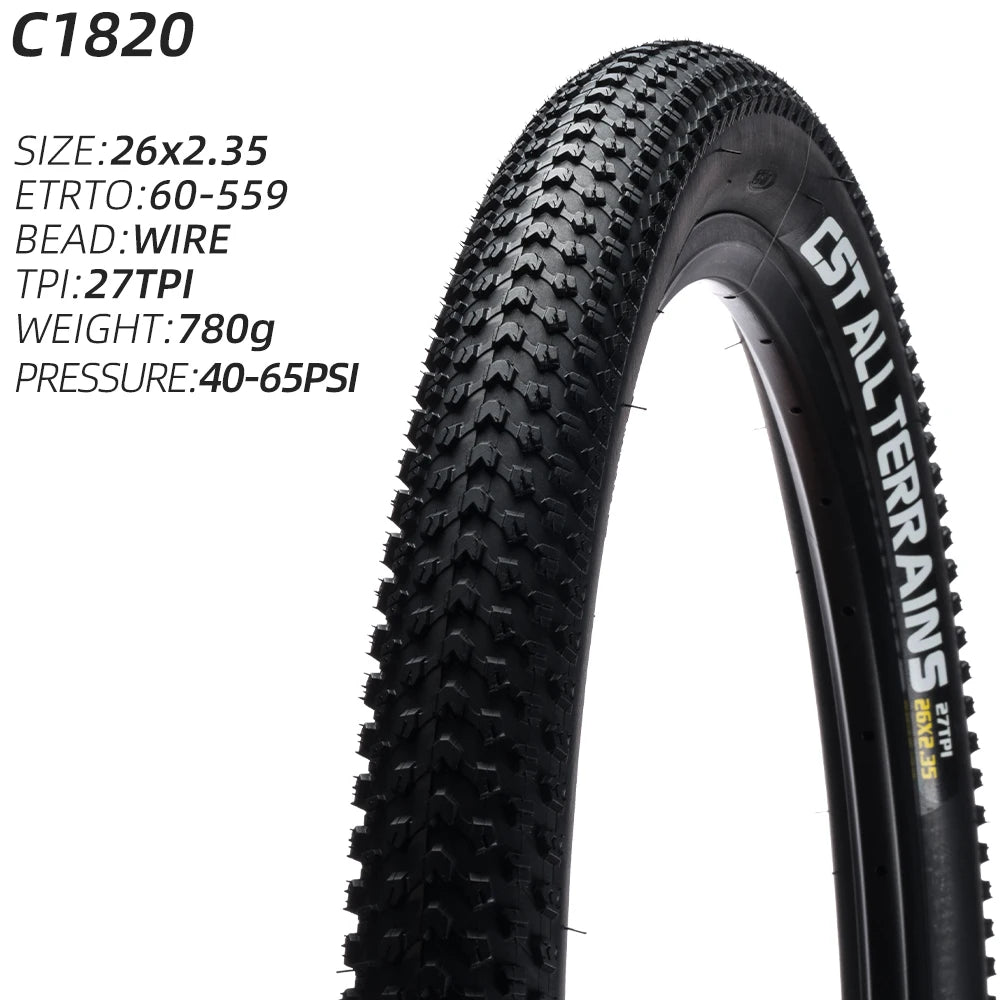 CST TIRE C-1820 MOUNTAIN BICYCLE TIRE OF MTB BIKE TYRE WIRE BEAD C1820 CST JET ALL TERRAINS 22 24 26 27.5 29 INCHES