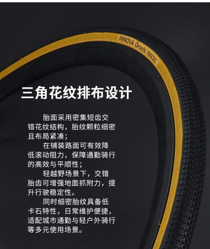 INNOVA Original IA-2562/3010 Road Gravel Bicycle Steel Wired Tire 700x32c/35c/38c/40c MTB Bike Tires Cycling Parts