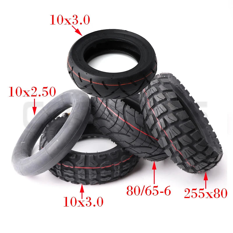 10 Inch Off-road City Road Tire Inner Tube Pneumatic Tire Suitable for Electric Scooter Speedual Grace10x3.0 255x80 80/65-6