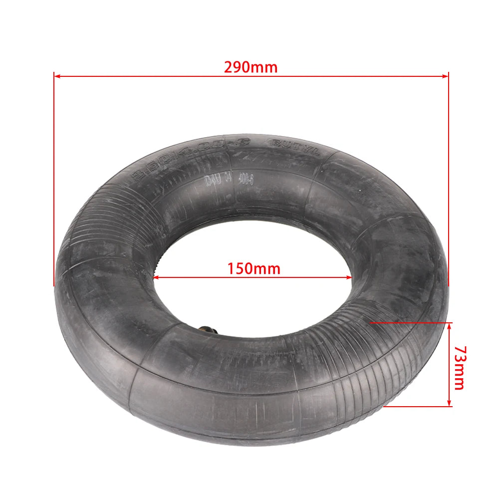 3.50/4.00-6 Inner Tube for Wheelbarrow Wheels Replacement Rubber Bent Valve Steml Lawn Mover Hand Trucks Trolley Accessories