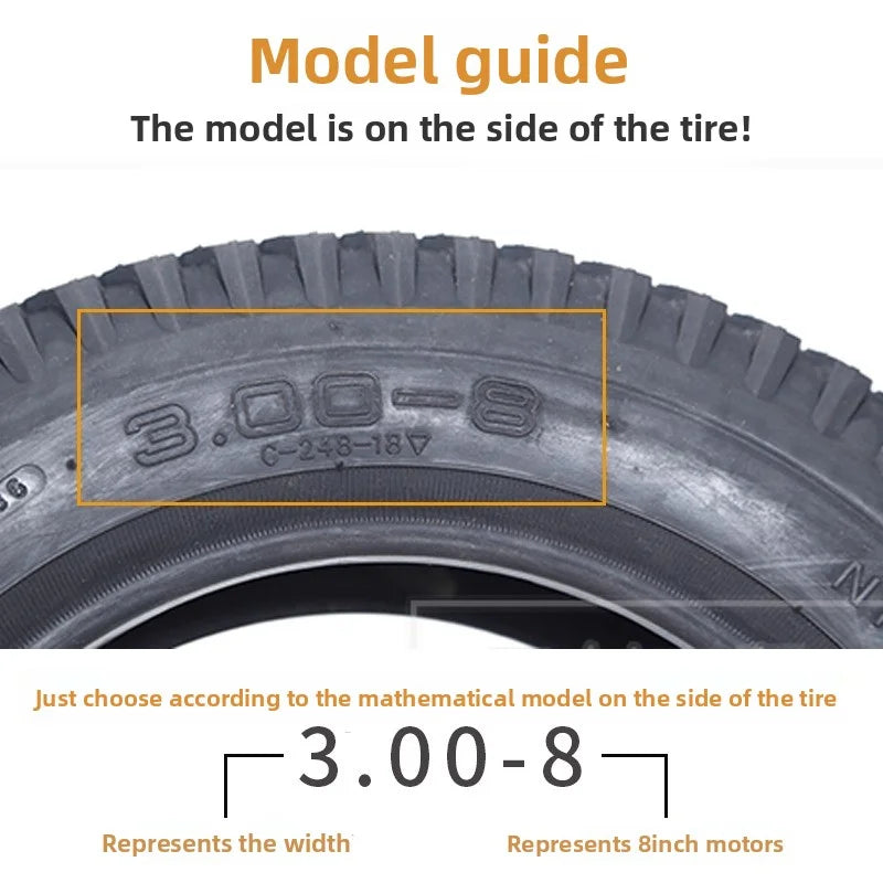 3.00-8 electric tricycle tires CST 4PR scooter tire trolley tires For Permobil F3, F5, M3, M5 power wheelchair compatible 3.25-8