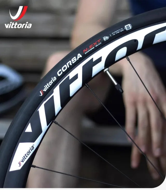 Vittoria Original Corsa N.Ext Tubeless-Ready/Tube Clincher Road Racing Bicycle 700x/24c/26c/28c/29c/30c/32c/34c Folding Tires