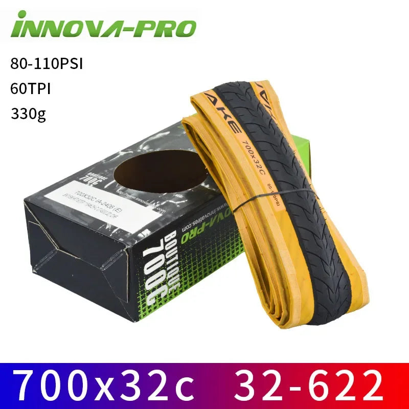INNOVA Original 700c Road Bike Tire 700x23c/25c/27c/28c/30c Retro Travel Bicycle Out Tire 60/120 TPI Bike Tire Cycling Parts
