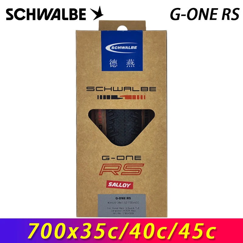 SCHWALBE Original G-ONE RS PRO 700x35c/40c/45c Tubeless Folding Tire for XC Race Gravel Bike Touring Bicycle Cycling Parts