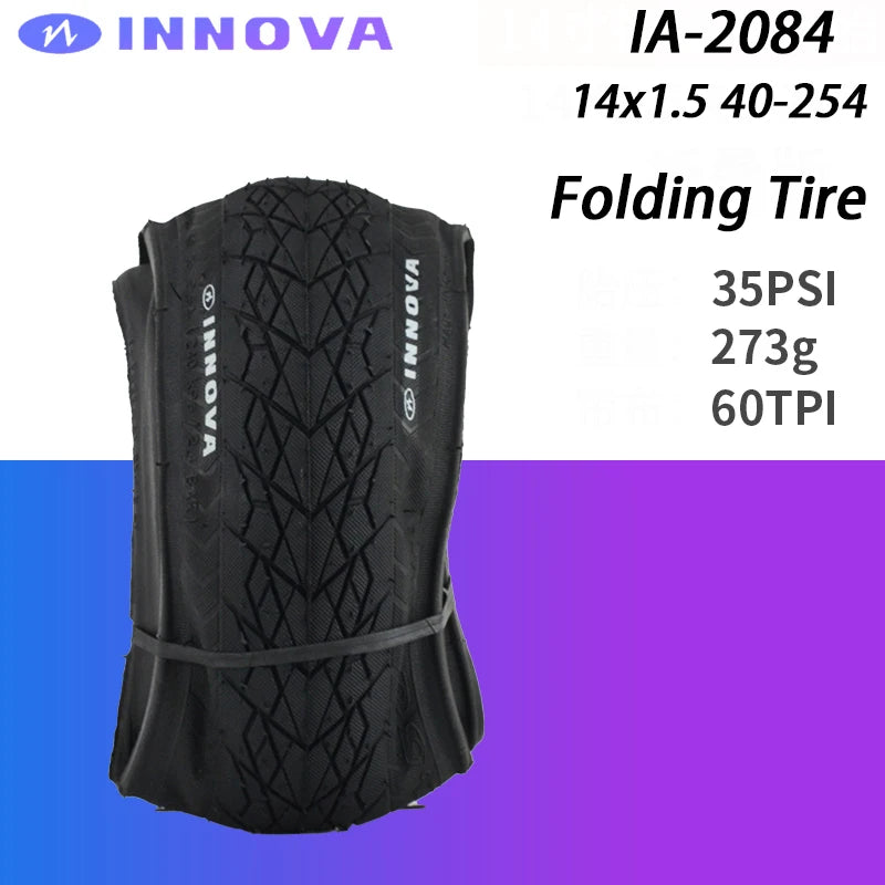 INNOVA Original 14x1.5 Folding Bicycle Folding/Wired Tires 14 inch 412 Small Wheel Bike Tire IA-3006/2084 Cycling Parts