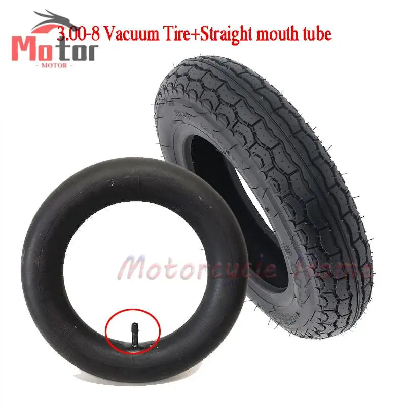 3.00-8 Vacuum Tires Suitable for Handcarts, Motorcycles, Electric Scooters, Tricycles, 300-8 Tire Replacement