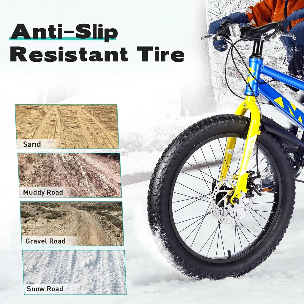ZUKKA 20/26x3.0 Electric Bike Tire Fat E-Bike Tires Heavy Duty High-Performance Wear-Resistant Mountain Snow Bicycle Tires/Tubes