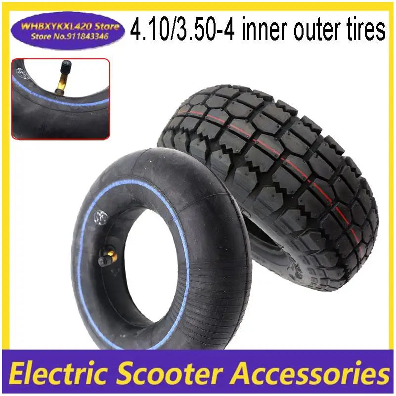 4.10/3.50-4 Tires 4.10-4 3.50-4 Tyre And Inner Tube for Electric Tricycle, Trolley, Electric Scooter,warehouse Car Tire Parts