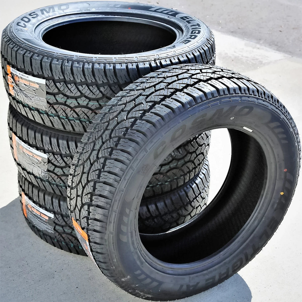 2 Cosmo El Tigre AT 265/60R18 110T All Terrain Tires 55k Mi Warranty UTQG 540AB