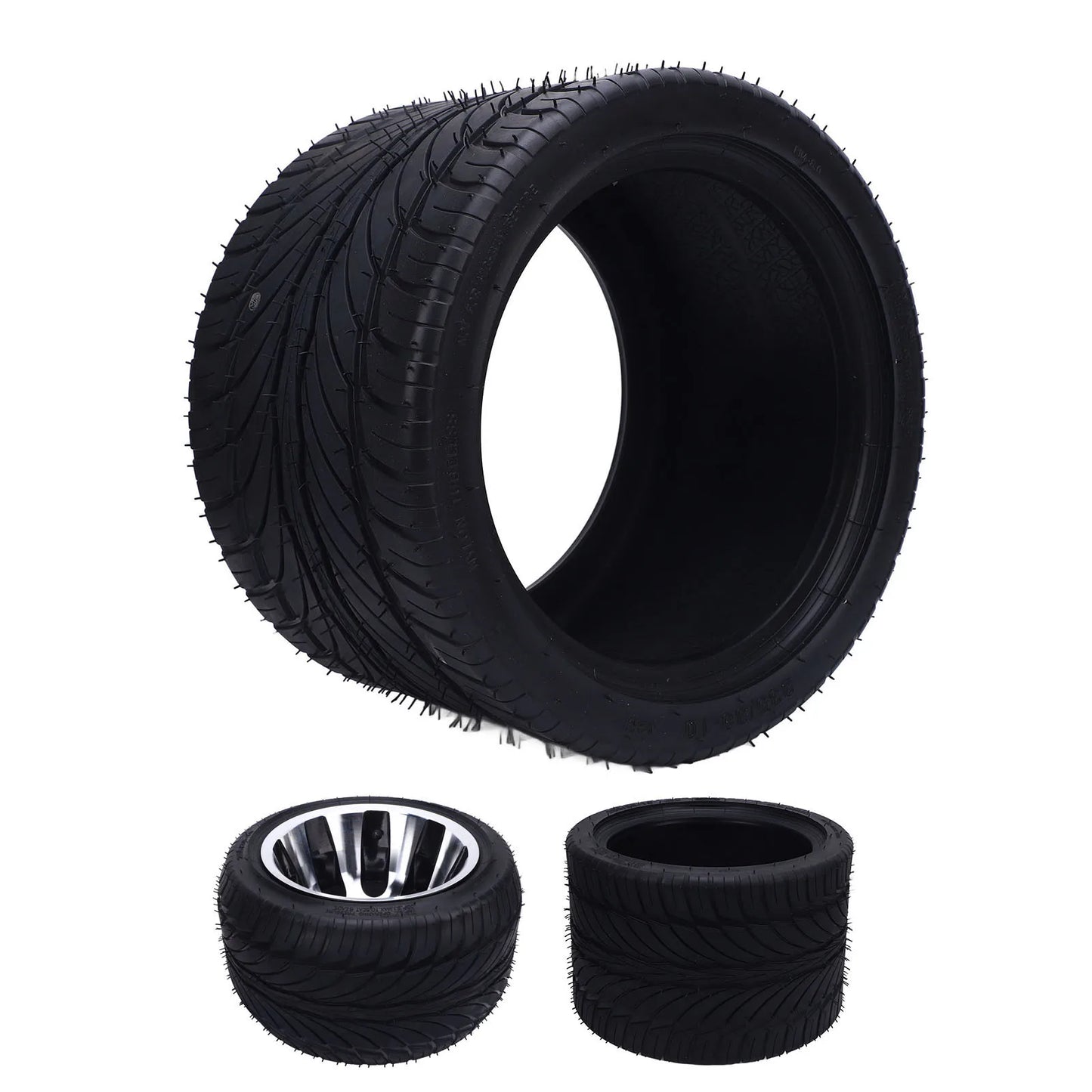 10 Inch 235/30-10 Tire Go Kart Tire All Terrain Multifunction Excellent Traction Rubber for ATV UTV Go Kart Golf Cart Lawn Mower