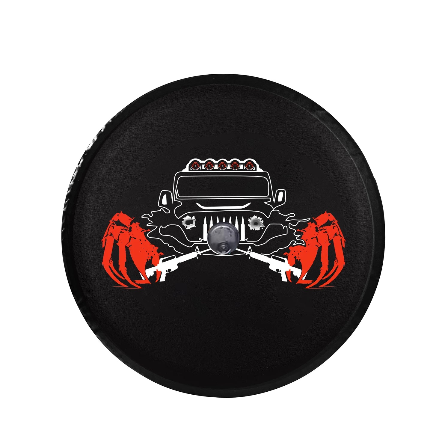 32 Inches Spare Tire Cover Universal Fit for Jeep Wrangler Rv SUV Truck Trailer Vehicles Back Wheel Cover Storage Bag Protector