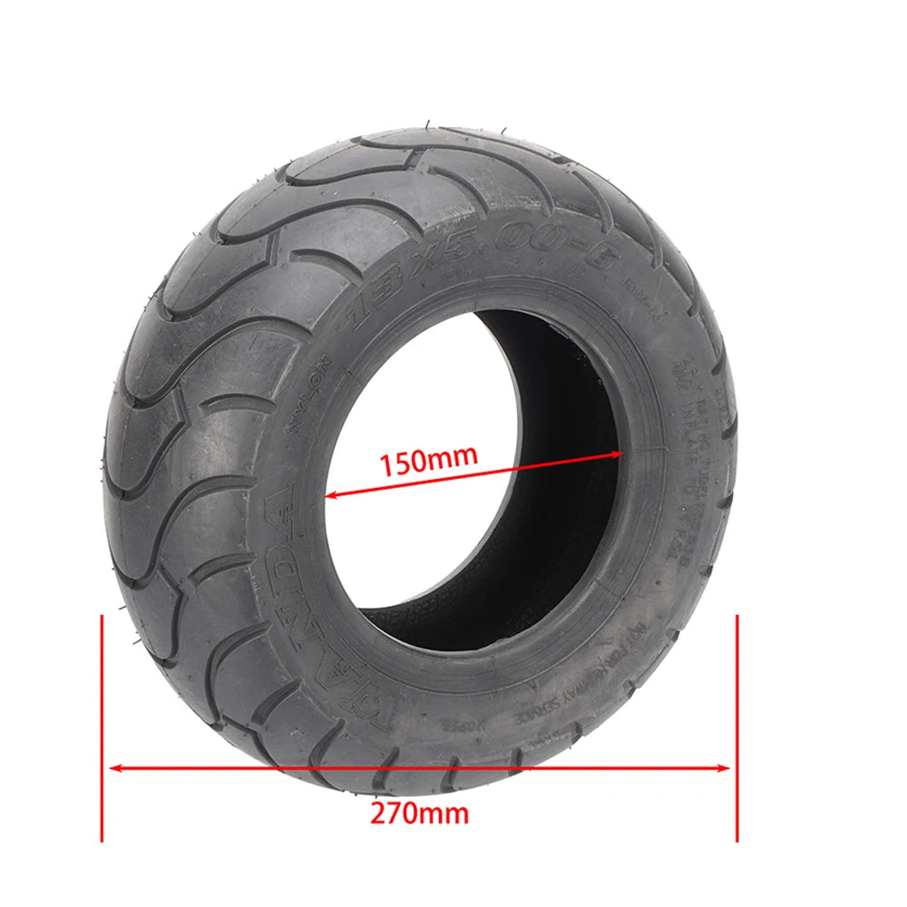 13X5.00-6 tire 13 inch rubber tread tire for folding bicycle scooter four wheel off-road vehicle pit mower 13 * 5.00-6