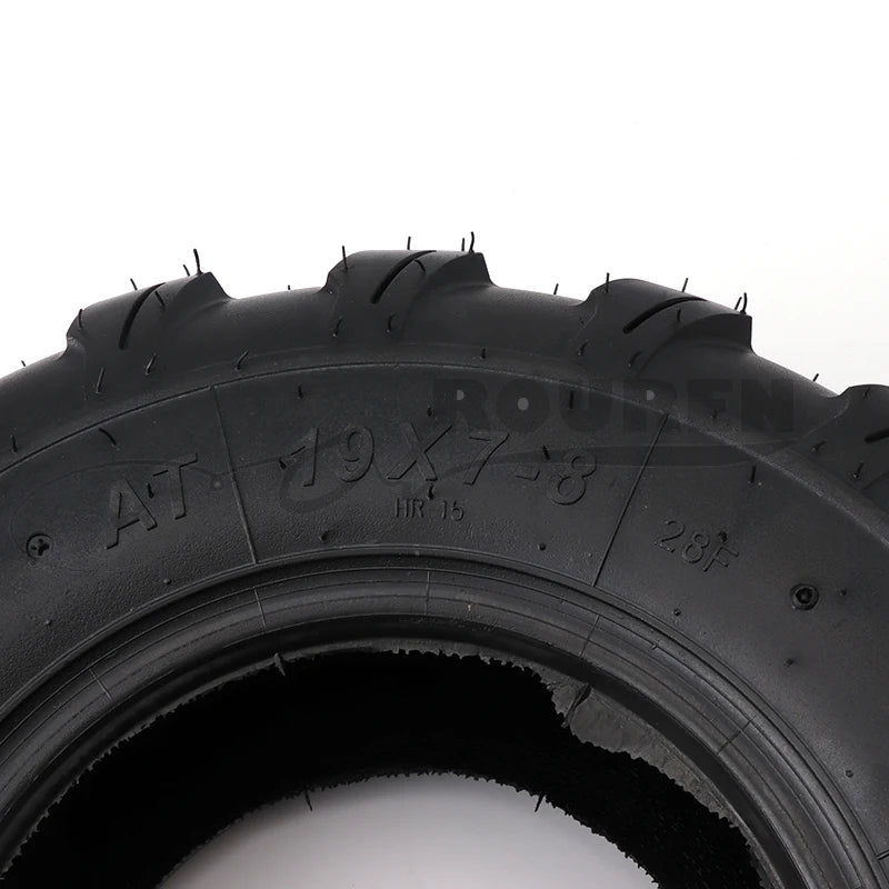 2pcs/lot ATV 19x7.00-8 19x7-8 inch tyres tubeless tires for 150cc 250cc four wheel vehcile motorcycle front wheels vacuum tire