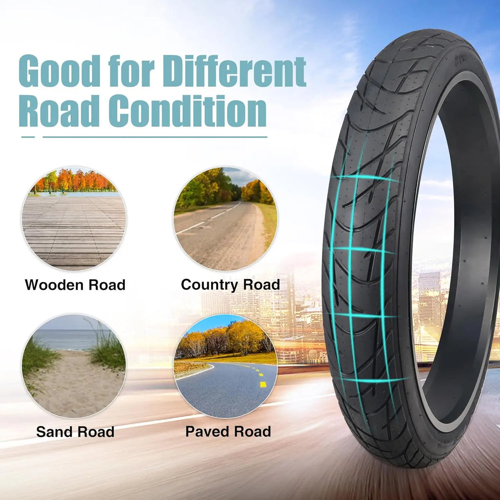 ZUKKA Fat Bike Tire 26" x3" (70-559) Compatible Replacement Bicycle Tire for Mountain Snow and Beach Bike