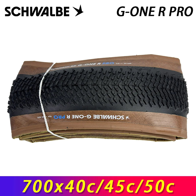 SCHWALBE Original G-ONE R PRO Tubeless Folding Tire 700x40c/45c/50c for Road Race Gravel Bike MTB Touring Bicycle Cycling Parts