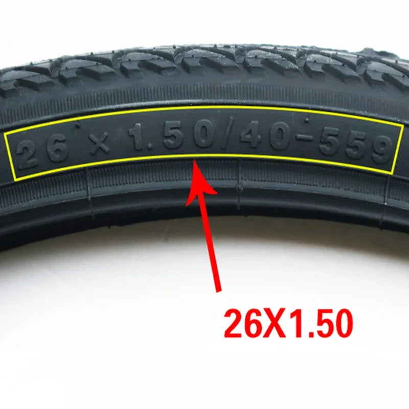 Bike Tire 26x1.50 26 inch 26" 40-559 Road MTB Bike Tire Mountain Bike Tyre For Cycling Bicycle Tires Inner Tube
