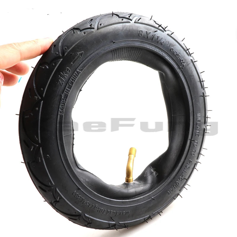 8x1 1/4 Pneumatic Wheel Inner Tube 8" Air Wheel Outer Tire 8x1.25 Inflatable Tyre with Inner Tube 200mm Scooter Tire