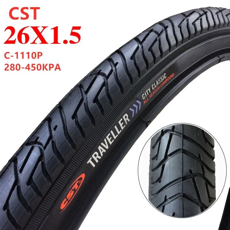 Bike Tire 26x1.50 26 inch 26" 40-559 Road MTB Bike Tire Mountain Bike Tyre For Cycling Bicycle Tires Inner Tube CST CHAOYANG