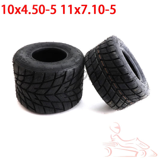 10x4.50-5 11x7.10-5 Inch Front and Rear Rain Tires Tubeless Tires for Off-road Drift Kart Tires Tubeless Tire Accessories