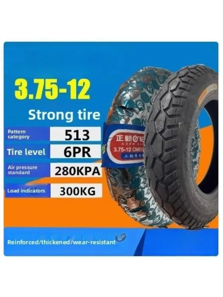 3.75-12 CST electric tricycle 3.75-12 tire Electric Bicycle Tires motorcycle Electric Cycle Tyre For E-BIKE 6pr Motorcycle Parts