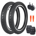 ZUKKA 20x2.4 Bike Tire Set 2 Inner Tube Anti-Slip Wear-Resistant Foldable Multi-terrain Replacement for Kid Bikes