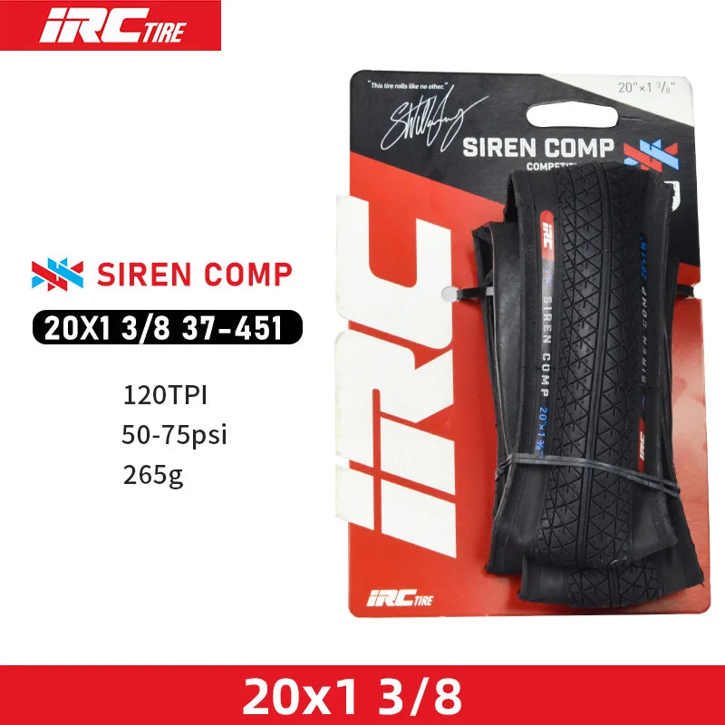 Japan Original IRC SIREN COMP BMX Bicycle Fold Tire 20x1 1/8 20x1 3/8 20x1.50/1.75/1.90 Small Wheel Bike 406/451 Tire