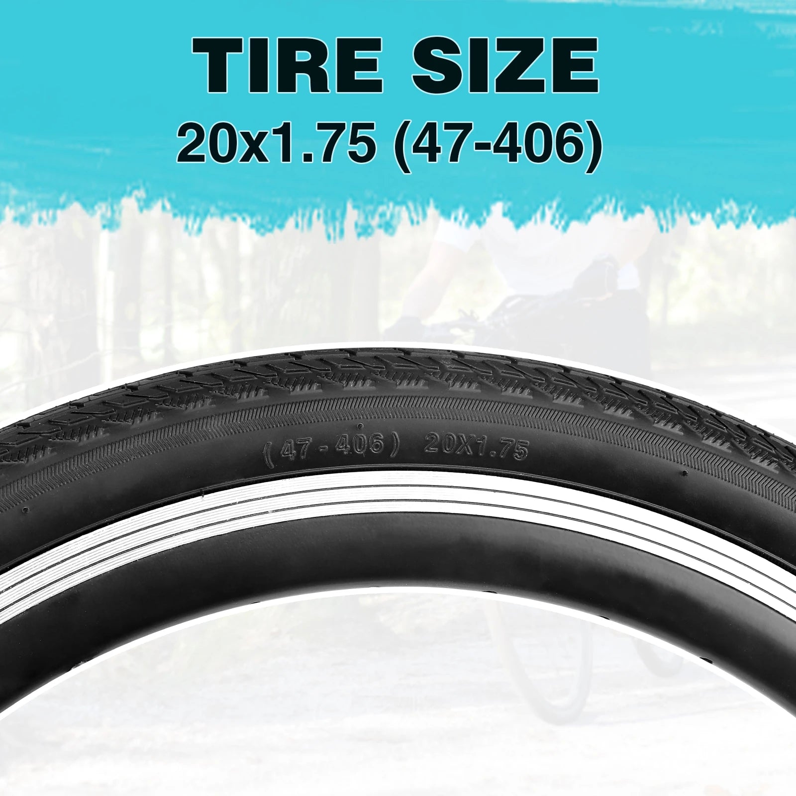 ZUKKA 2 Pack Value Replacement 20"/24"x1.75 Mountain Bike Outer Tires High Grip Foldable Durable for Off-Road Trail