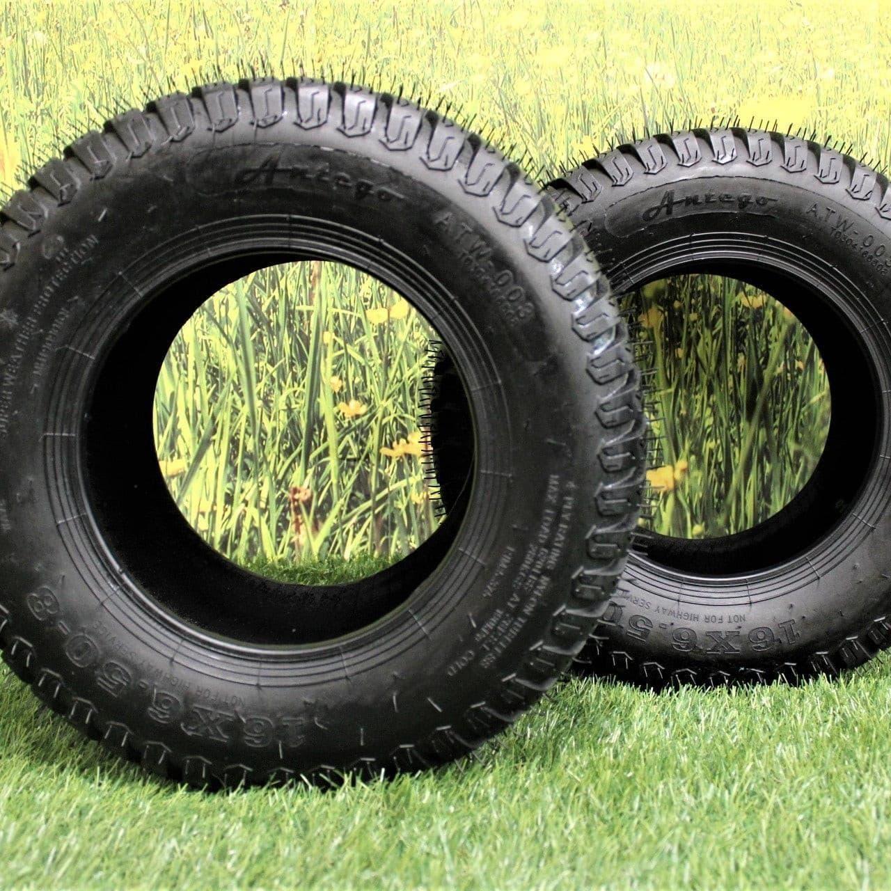 16X6.50-8 4 Ply Turf Tires for Lawn & Garden Mower (Qty: 1)