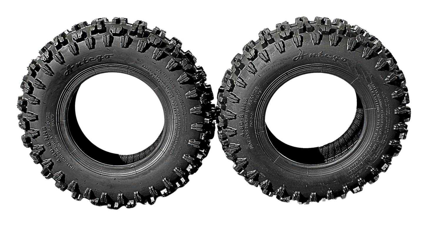 (Set of 2) Antego 4.80-8 ATW-053 2 ply Snow tires Non-directional