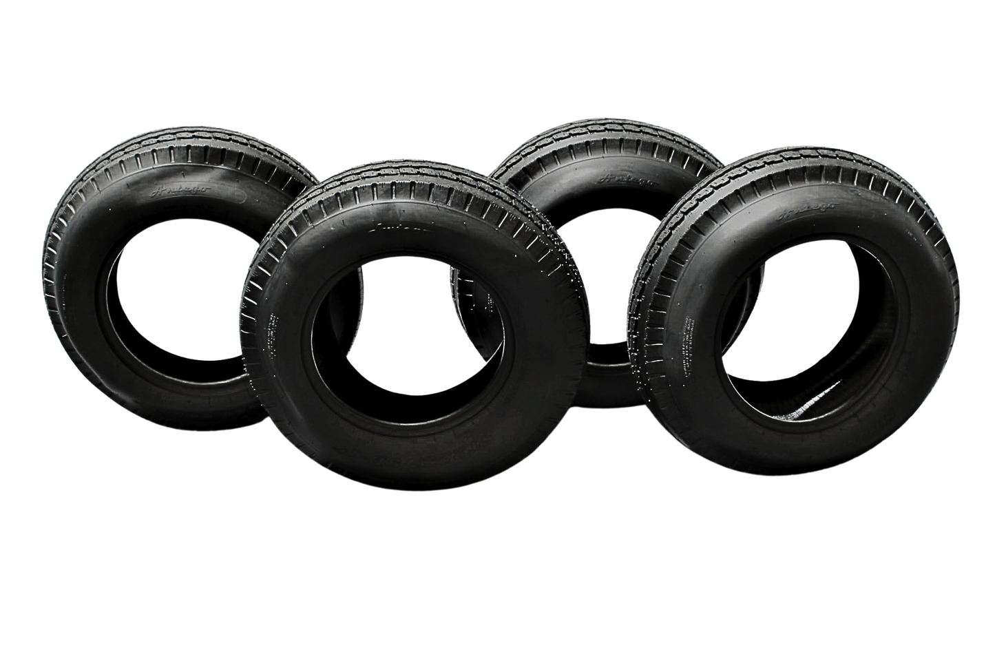 Antego ST225/75D15 Bias Trailer Tires, 8 Ply Load Range D by Antego Tire & Wheels (Set of 4)