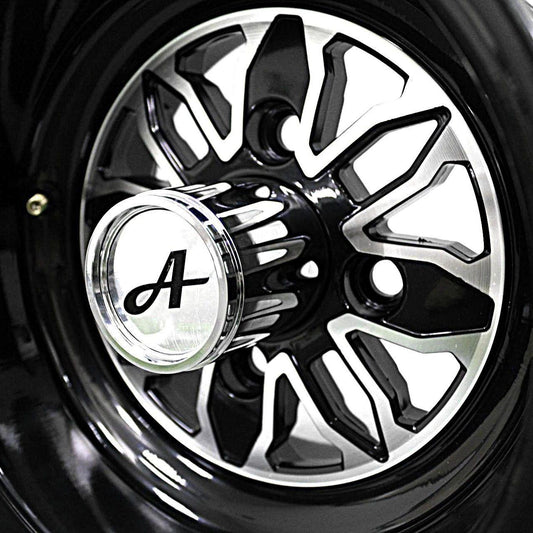 10x7 with Aluminum Center - Glossy Black (Set of 4)