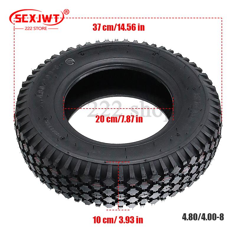 New thickened vacuum tire 4.80/4.00-8 for trailer lawn tractor truck snow blower ATV golf cart tire replacement parts
