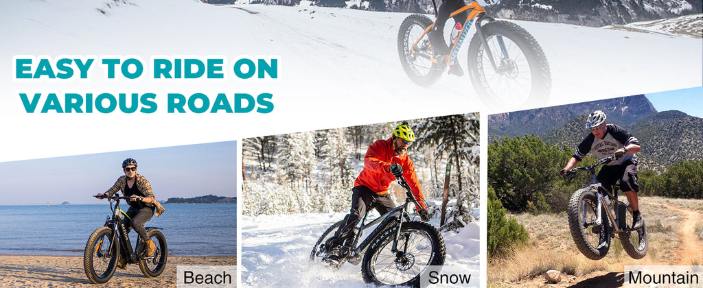 ZUKKA 2 Pack 20"x 4" Fat Tire Heavy Duty Wear-Resistant for Ebike Mountain Snow All-Terrain Off-Road Cycling