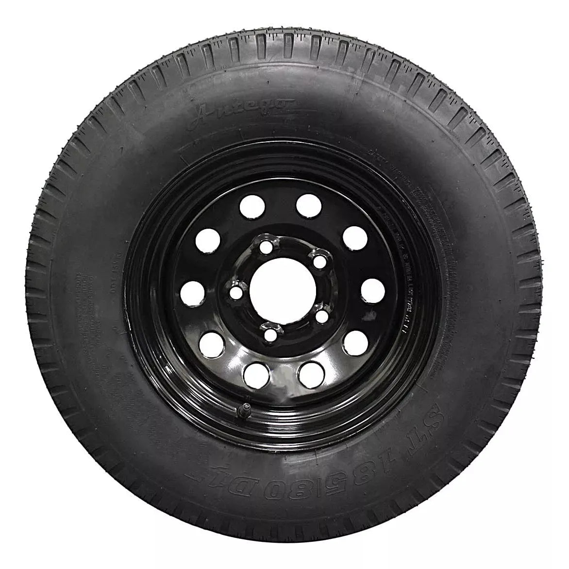 (Single Assembly) Antego Tire and Wheel Heavy-Duty 185/80D13 Highway Terrain – 8-Ply-Ply, 13.0-Inch Wheel, Designed for Secure & Stable Towing | A130454500096206ST18580D13
