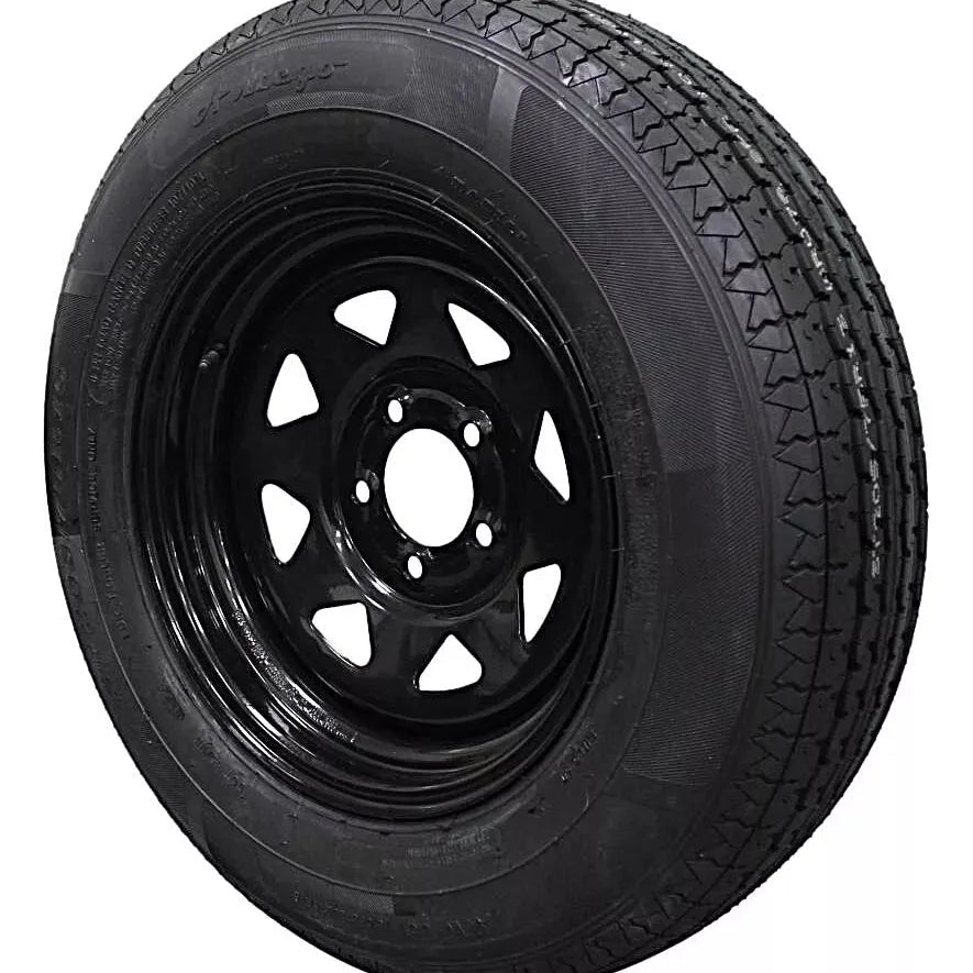 (Set of 4) Antego Tire and Wheel 205/75R15 Trailer Tire – Reinforced 8-Ply-Ply Design, 15.0-Inch Rim – Built for Long-Distance Hauling & Stability | A15604500096108ST20575R15-B4